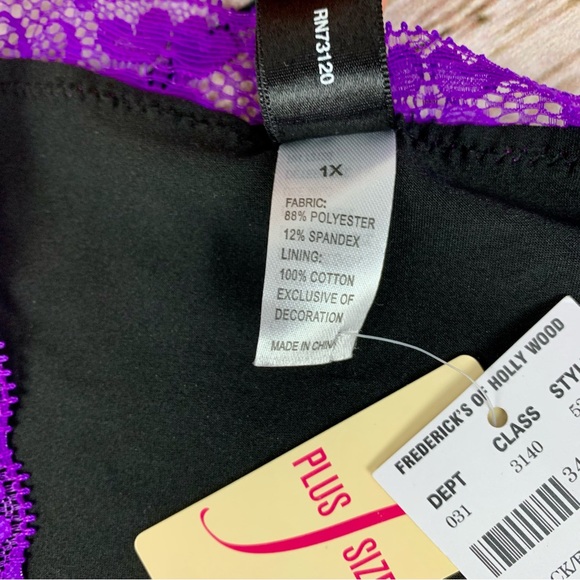 NWT 1X Frederick’s of Hollywood Halloween Panty Boo Plus Lace Trim Ghost FOH - Picture 5 of 7